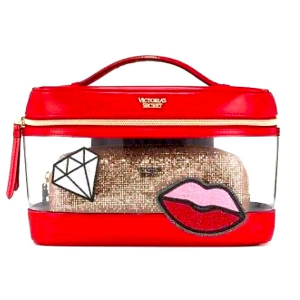 Victoria’s Secret red makeup bag